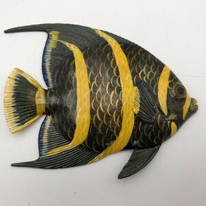 Vintage Don Edmond Studio Artist Cortez angelfish Wall Hanging Sculpture